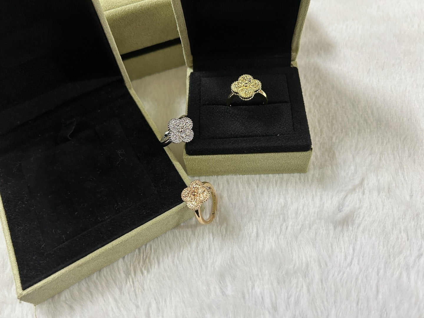 [Mystic]CLOVER GILDED RING