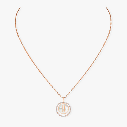 [Mystic ]Mystic MOVE 1 DIAMOND WHITE MOTHER OF PEARL PINK GOLD DIAMOND NECKLACE