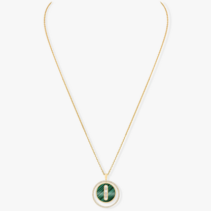 [Mystic ]Mystic MOVE 3 DIAMOND MALACHITE GOLD DIAMOND NECKLACE