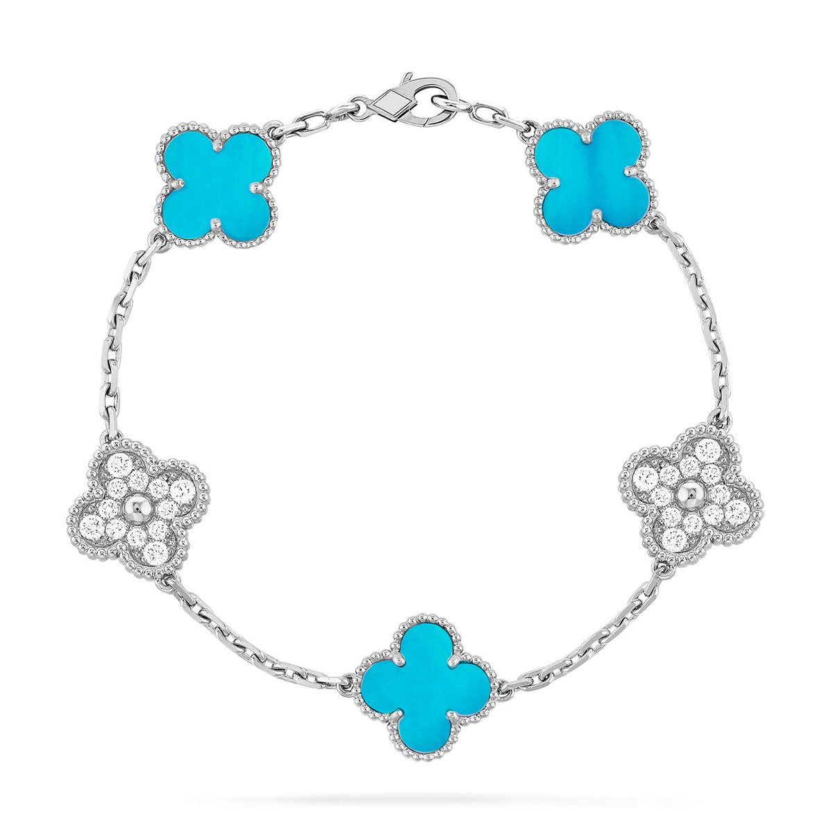 [Mystic] CLOVER 5 MOTIF TURQUOISE BRACELET COLLECTION
