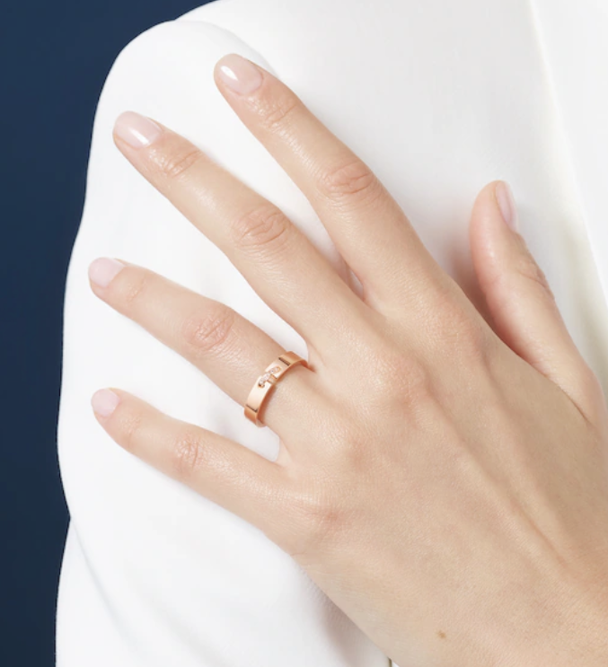 [Demi jewelry]ALLIANCE LIENS VIDENCE DIAMOND 4MM RING