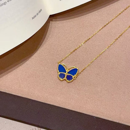 [Mysitc ] 2026 BUTTERFLY BLUE   NECKLACE