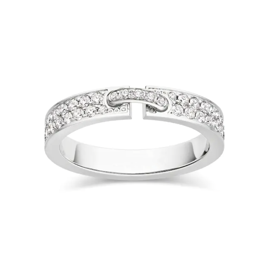 [Demi jewelry]ALLIANCE LIENS VIDENCE PAVED DIAMOND 4MM RING