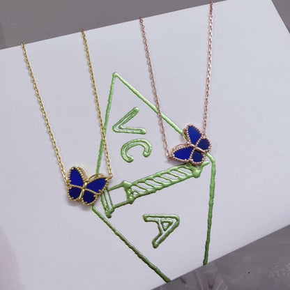 [Mysitc ] 2026 BUTTERFLY BLUE   NECKLACE