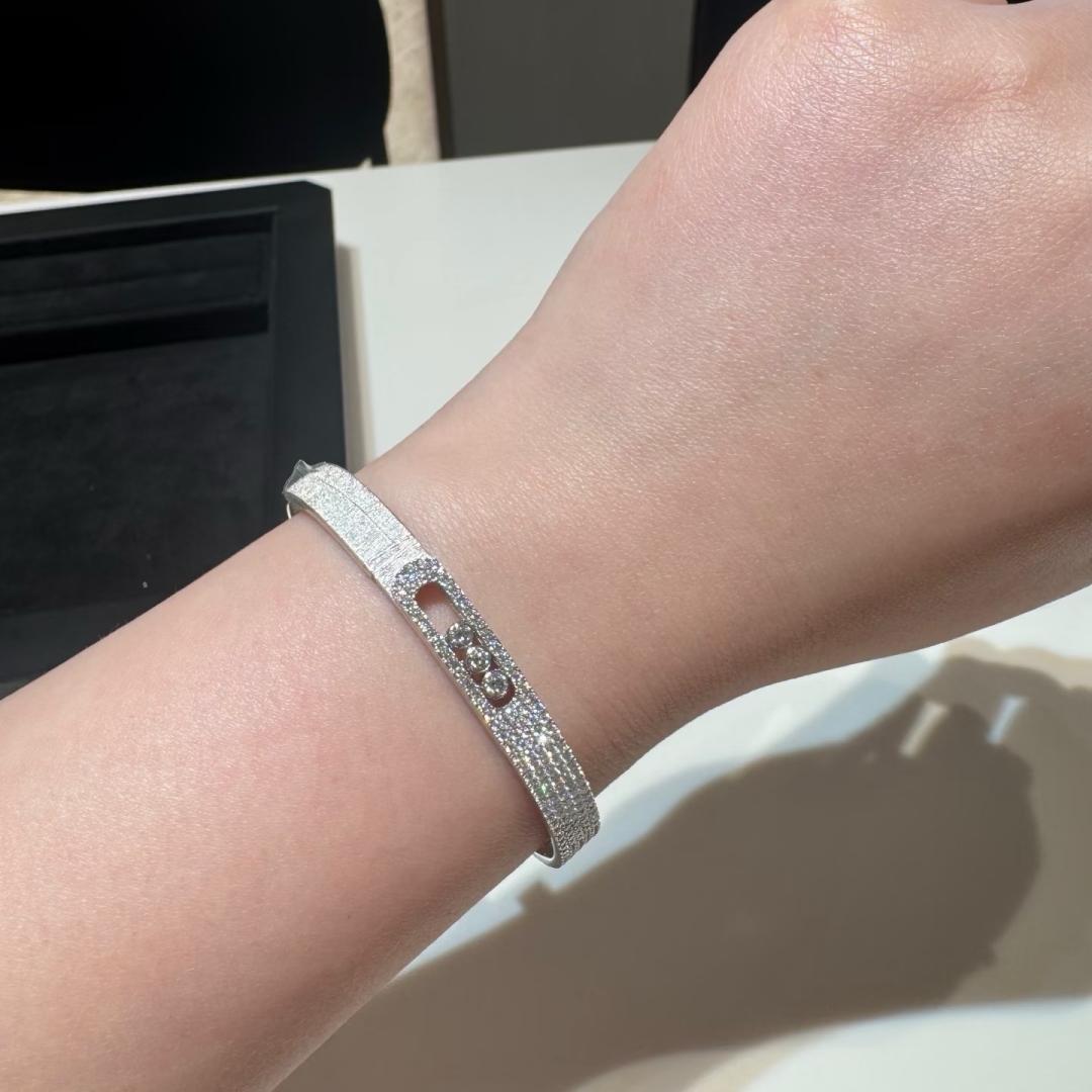 [Mystic ]Move Noa Ciselé half pavé bangle