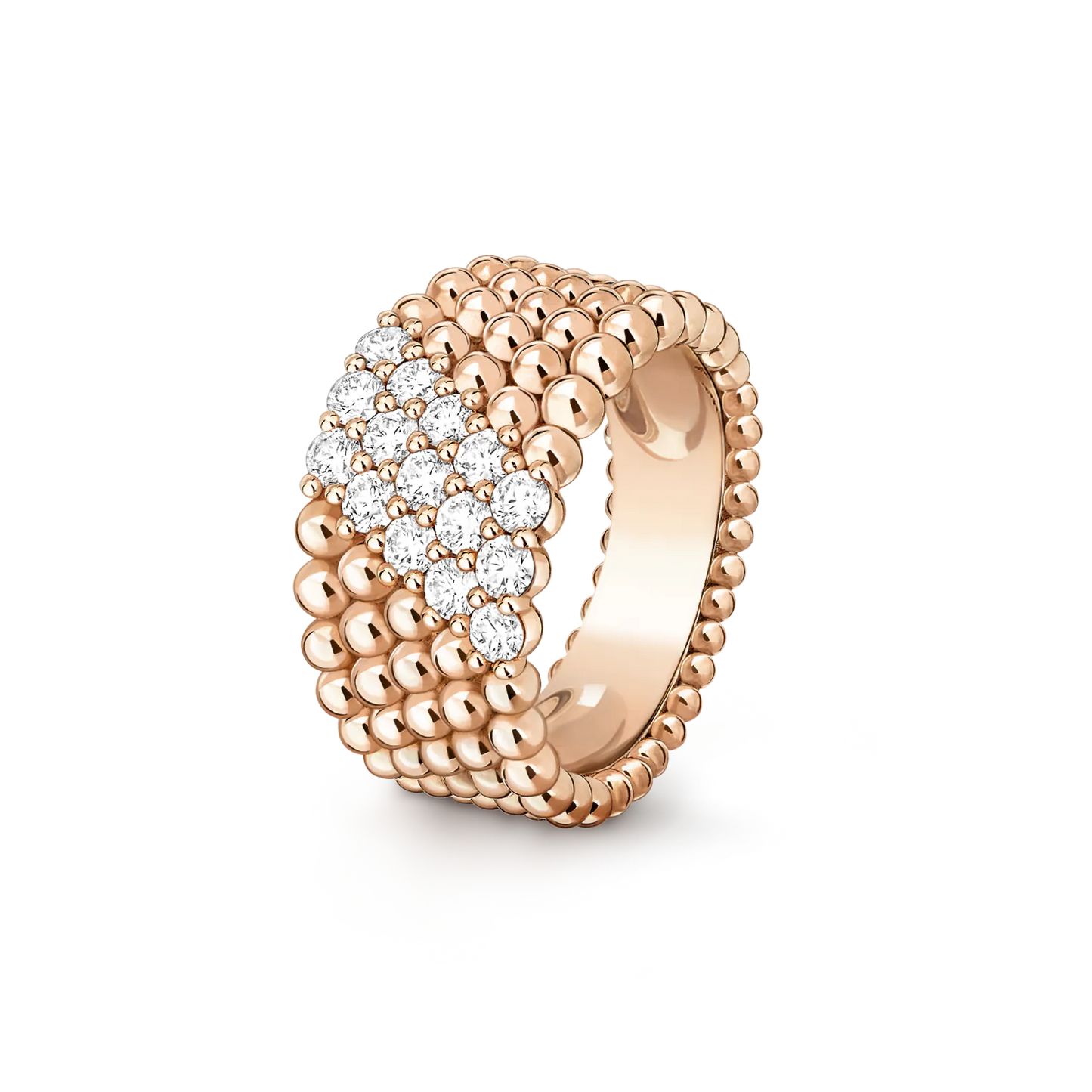 [Mysitc ]  PERLEE DIAMOND RING ,5-ROW DIAMOND-SET DESIGN