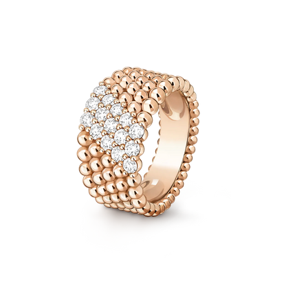 [Mysitc ]  PERLEE DIAMOND RING ,5-ROW DIAMOND-SET DESIGN