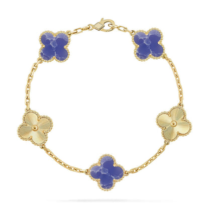 [Mystic]CLOVER 5 MOTIF BLUE VEINS BRACELET COLLECTION