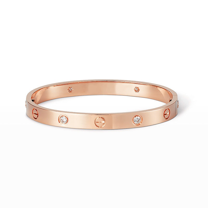 [Mystic]LOVE BRACELET 6.1MM 4 DIAMONDS
