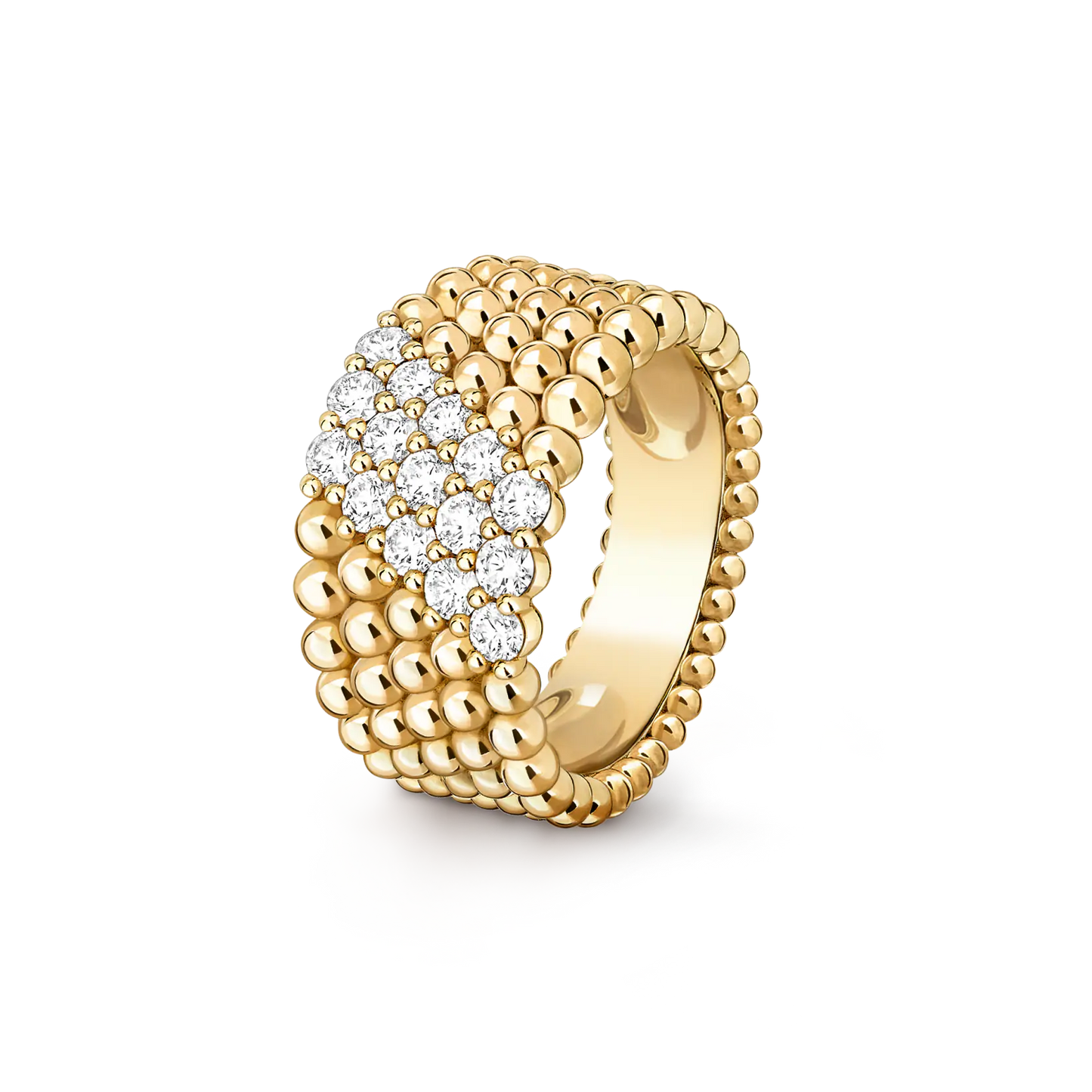 [Mysitc ]  PERLEE DIAMOND RING ,5-ROW DIAMOND-SET DESIGN