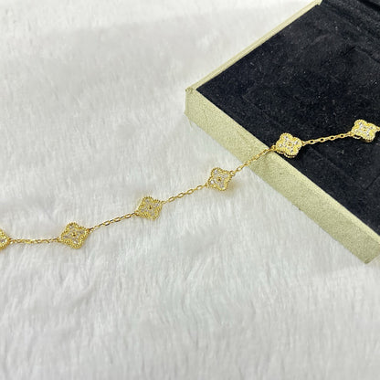 [Mystic]CLOVER 6 MOTIF DIAMOND BRACELET