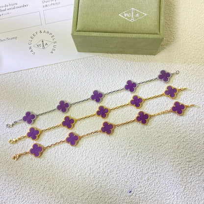 [Mystic] CLOVER 5 MOTIF VIOLET BRACELET COLLECTION