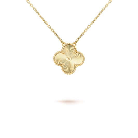 [Mystic]CLOVER 15MM LASER NECKLACE
