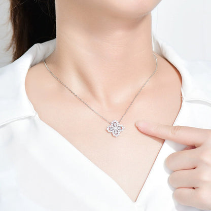 [Mystic]LOOP NECKLACE FULL MOTIF DIAMOND 16MM MULTIPLE COLORS