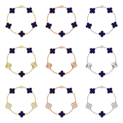 [Mysitc ]New CLOVER 5 MOTIF LAPIS LAZULI BRACELET COLLECTION