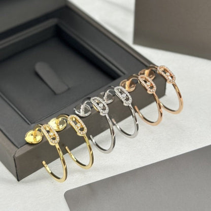[Mystic ]CREOLES MOVE UNO PM DIAMOND EARRINGS