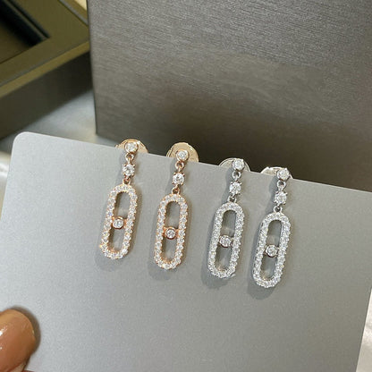 [Mystic ]DORMEUSES MOVE UNO DIAMOND EARRINGS