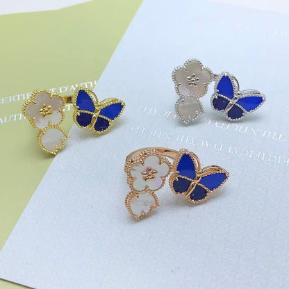 [Mysitc ] 2026 NEW MODEL SPRING LUCKY 3 MOTIF GOLD RING