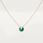 [Demi jewelry]AMULETTE ROSE GOLD MALACHITE NECKLACE