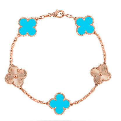 [Mystic] CLOVER 5 MOTIF TURQUOISE BRACELET COLLECTION