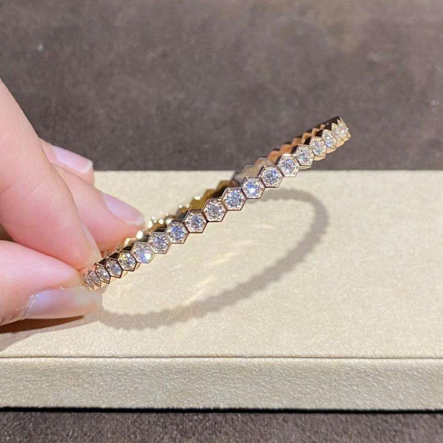 [Mystic]BEE LOVE GOLD BRACELET FULL DIAMOND