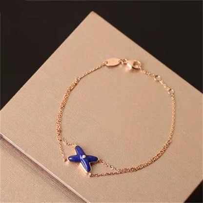 [Mystic]Hollow Design Four-Leaf Clover Flower Shape Ring