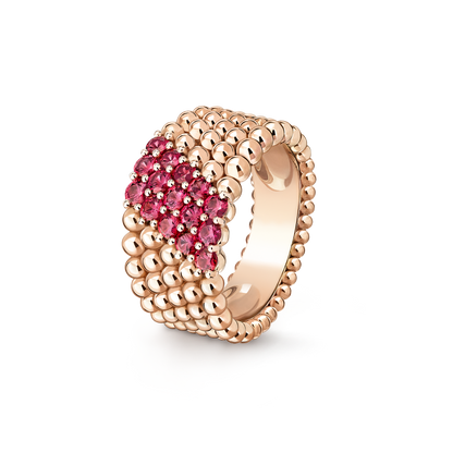 [Mysitc ]  PERLEE DIAMOND RING ,5-ROW DIAMOND-SET DESIGN