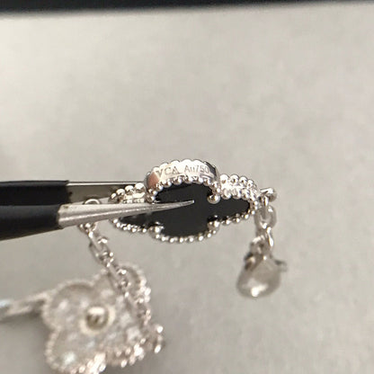[Mystic] CLOVER 5 MOTIF ONYXS BRACELET COLLECTION