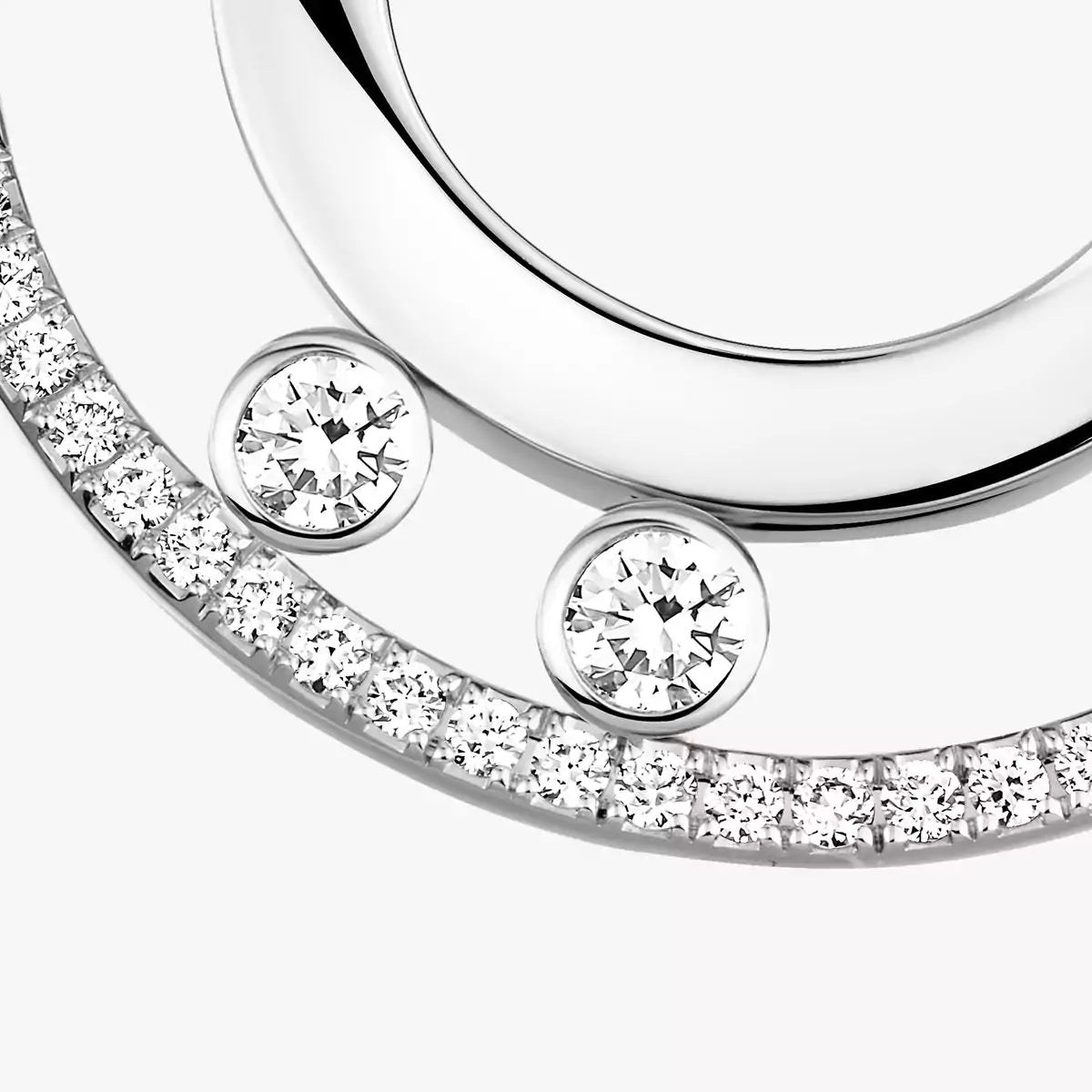 [Mystic ]Move Romane Small Diamond Hoop Earrings
