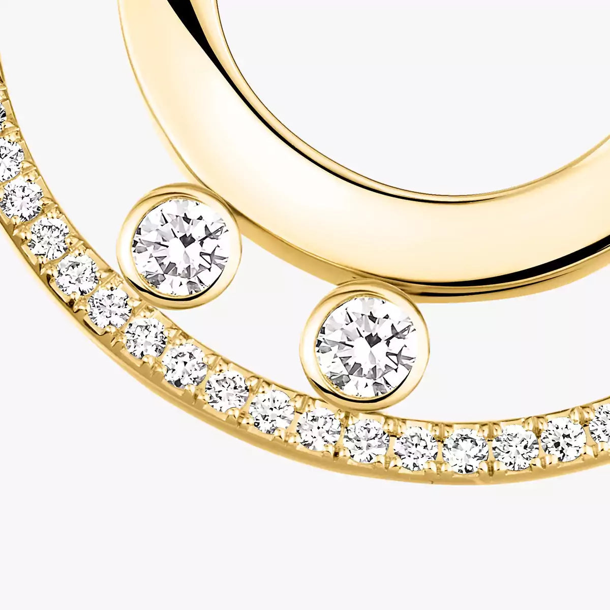 [Mystic ]Move Romane Small Diamond Hoop Earrings