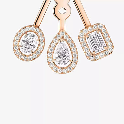 [Mystic ] My Twin Trio  Diamond Earrings