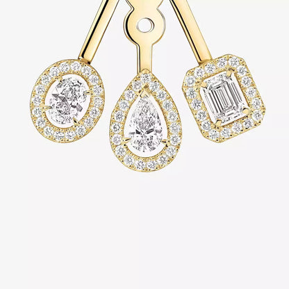 [Mystic ] My Twin Trio  Diamond Earrings