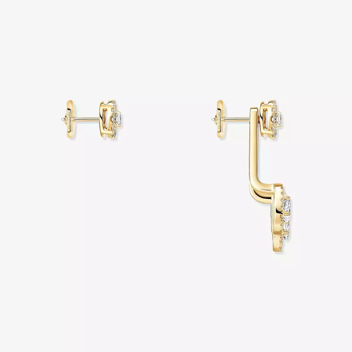 [Mystic ] My Twin Trio  Diamond Earrings
