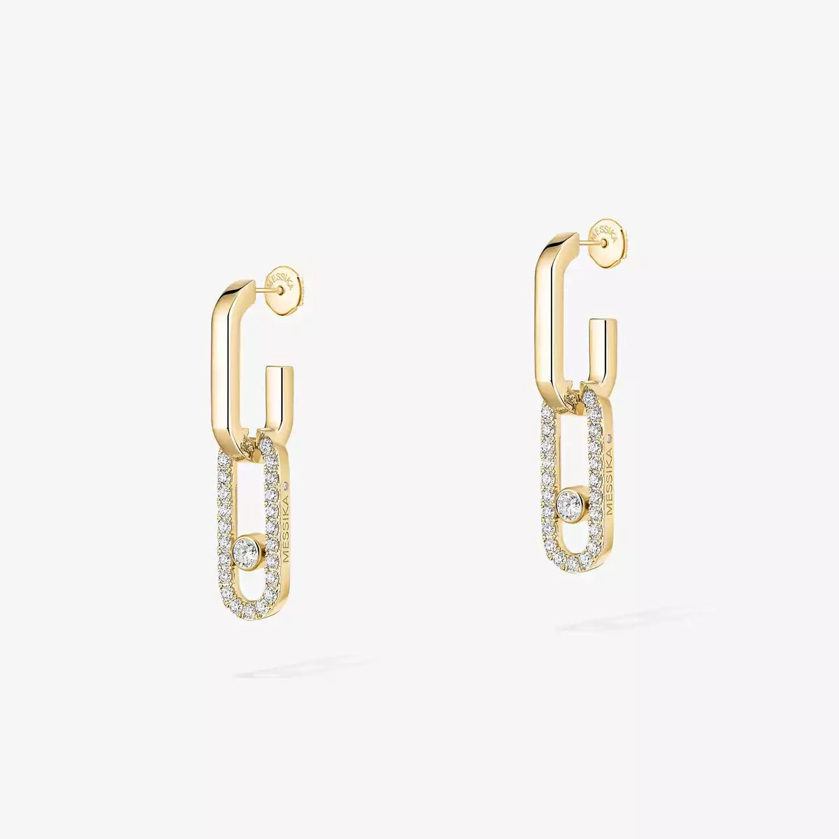 [Mystic ]Move Link Diamond Earrings