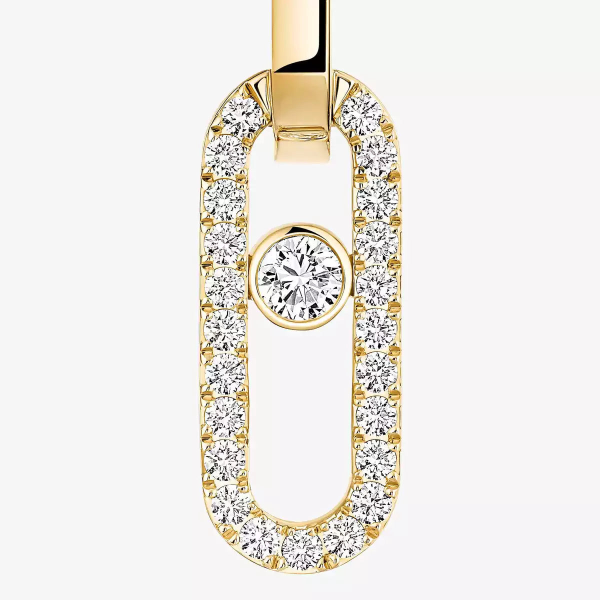 [Mystic ]Move Link Diamond Earrings