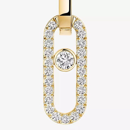[Mystic ]Move Link Diamond Earrings