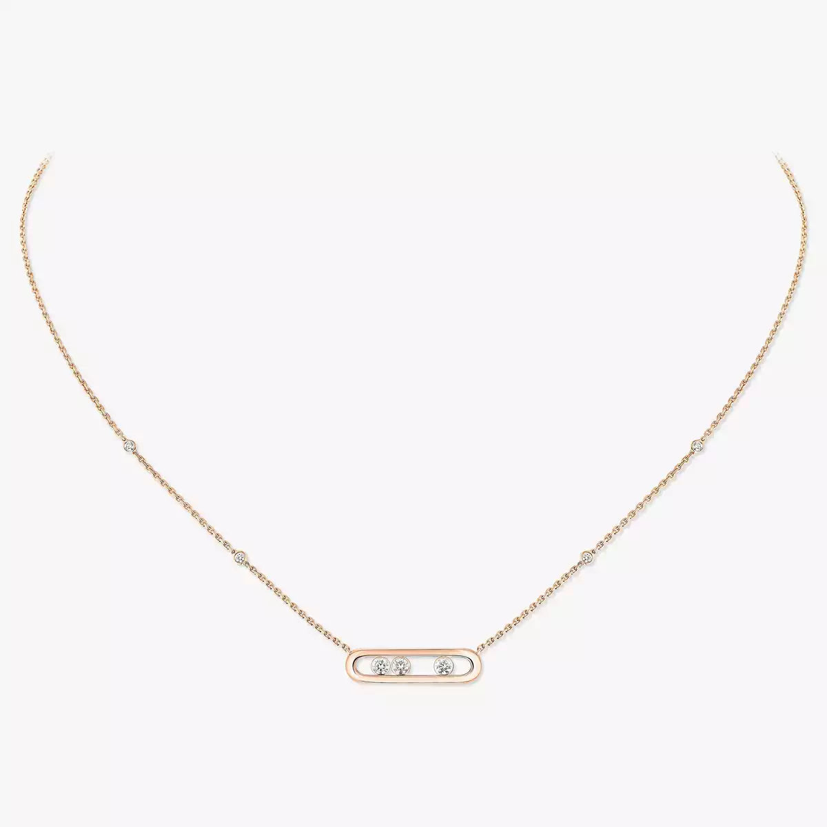 [Mystic ] Baby Move Gold Diamond Necklace