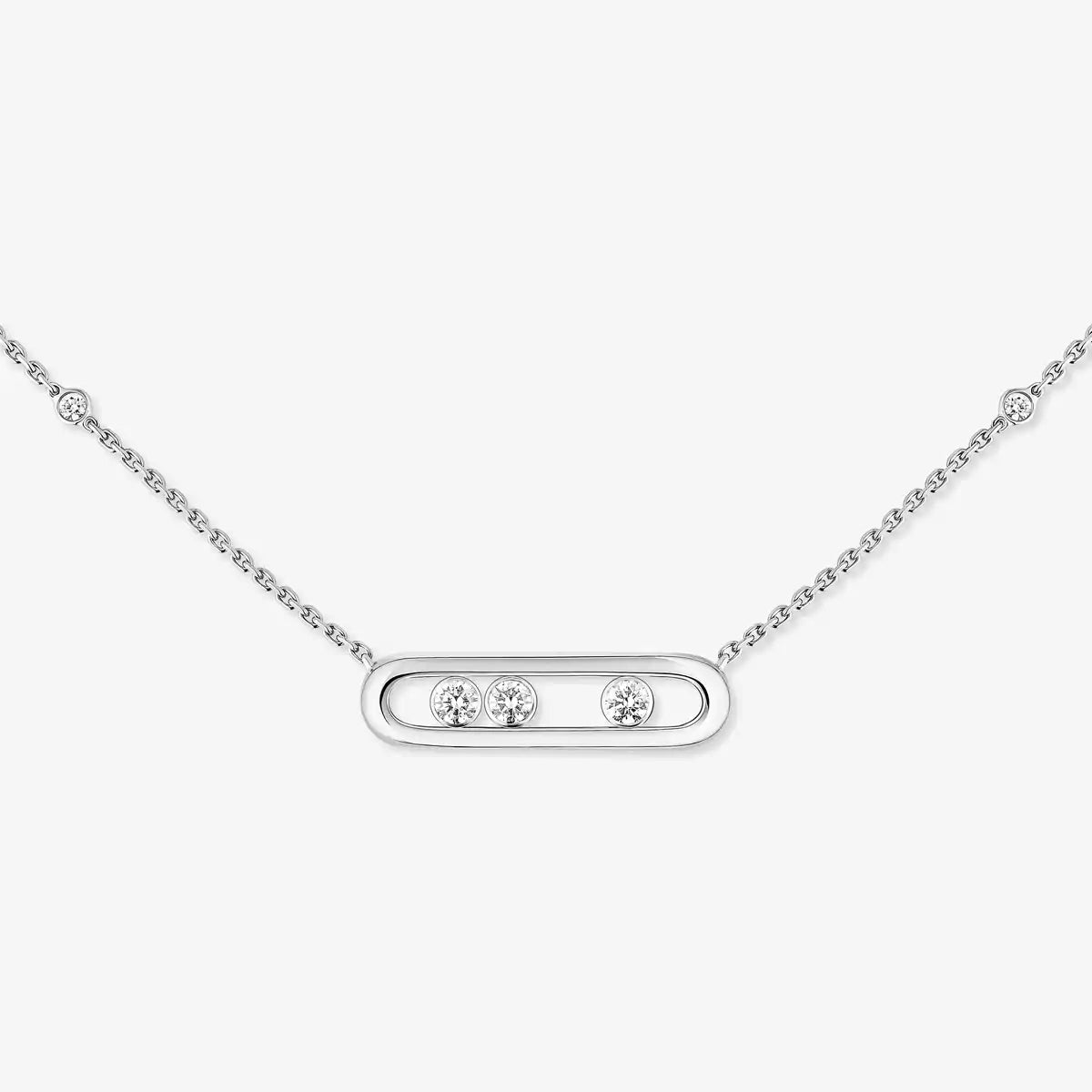 [Mystic ] Baby Move Gold Diamond Necklace