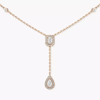 [Mystic ]Gold Diamond Tie Necklace