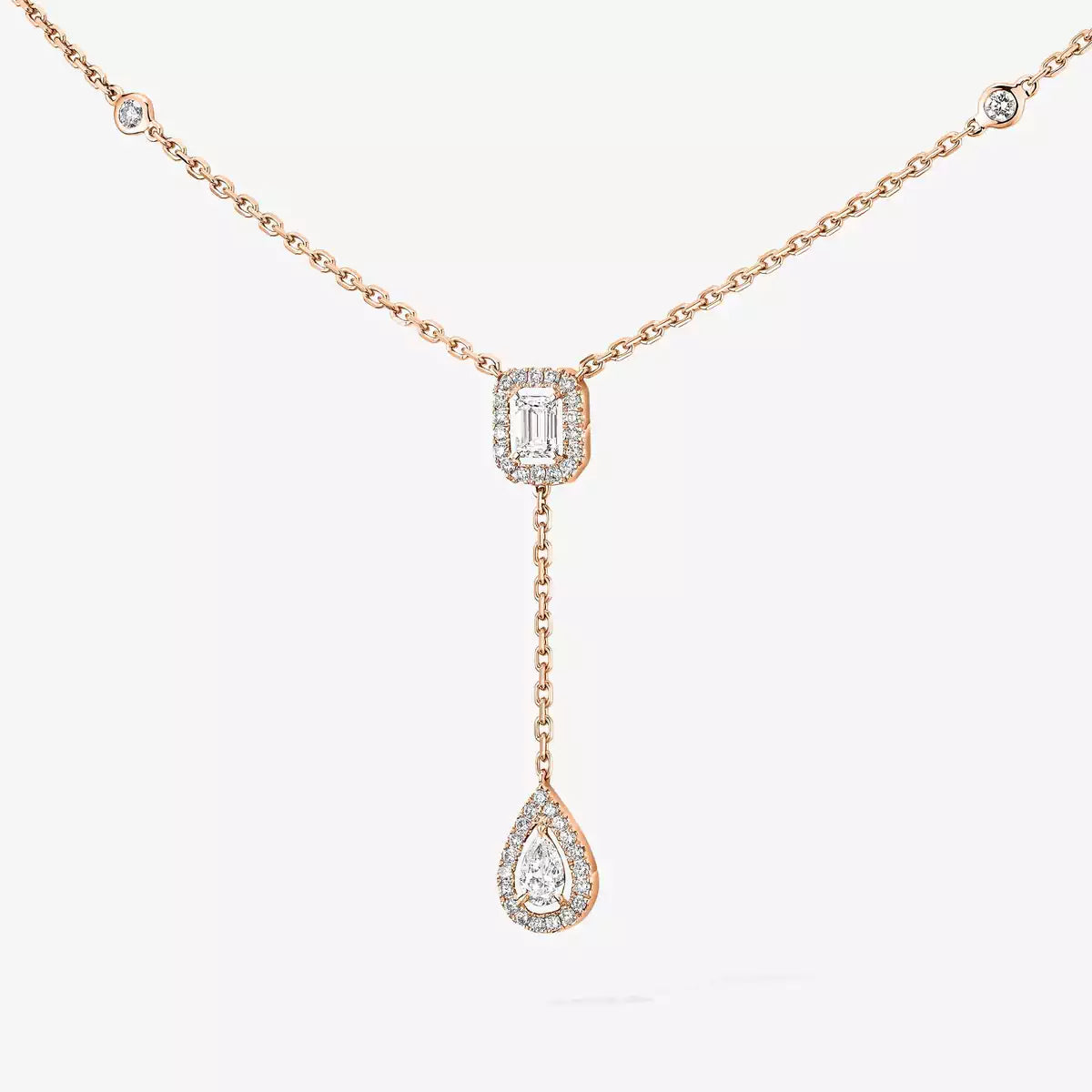 [Mystic ]Gold Diamond Tie Necklace