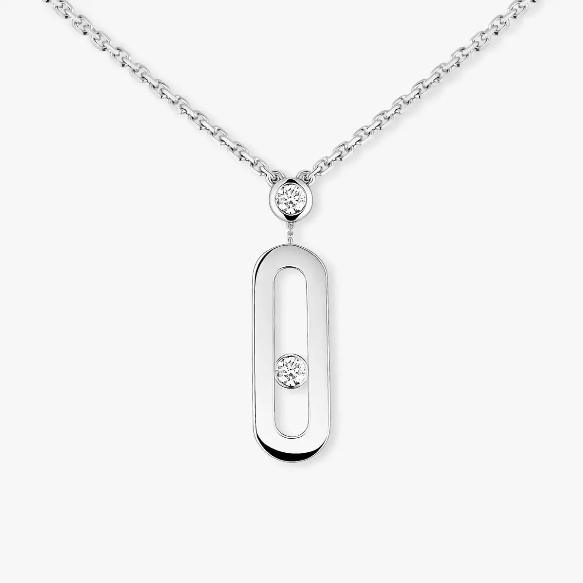 [Mystic ] Move Uno Gold Diamond Long Necklace