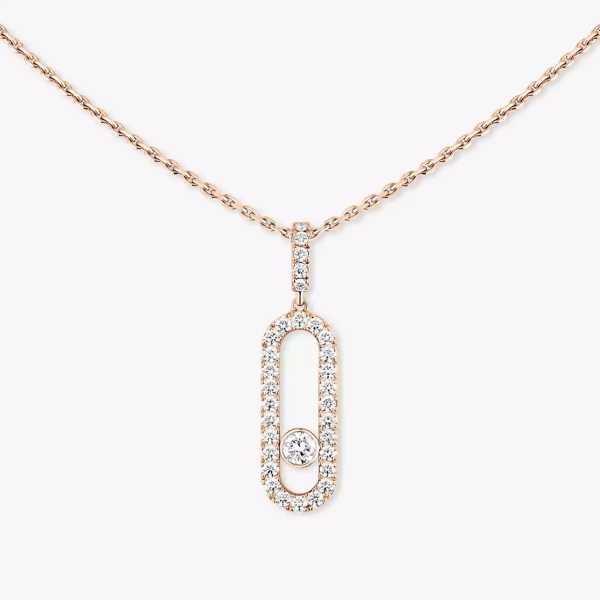 [Mystic ]Move Uno Diamond Necklace in Rose Gold