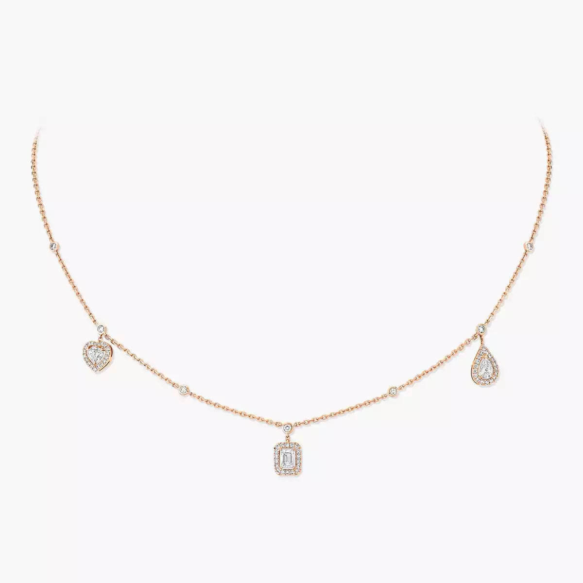 [Mystic ]My Twin Diamond Necklace in Silver