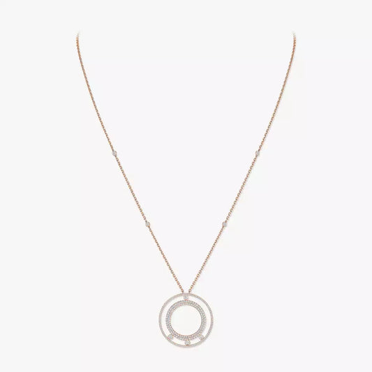 [Mystic ]Move Romane Long Pave_-Set Diamond Necklace
