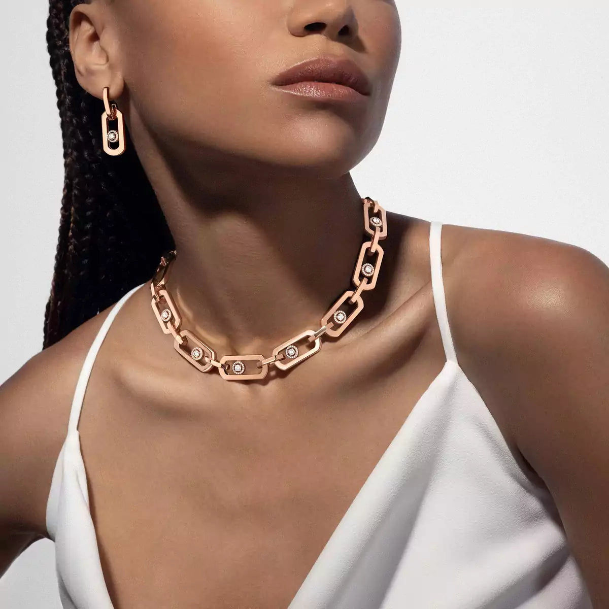 [Mystic ]So Move XL Diamond Pendant Earrings
