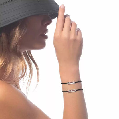 [Mystic ]MK Care(s) pink cord pavé bracelet