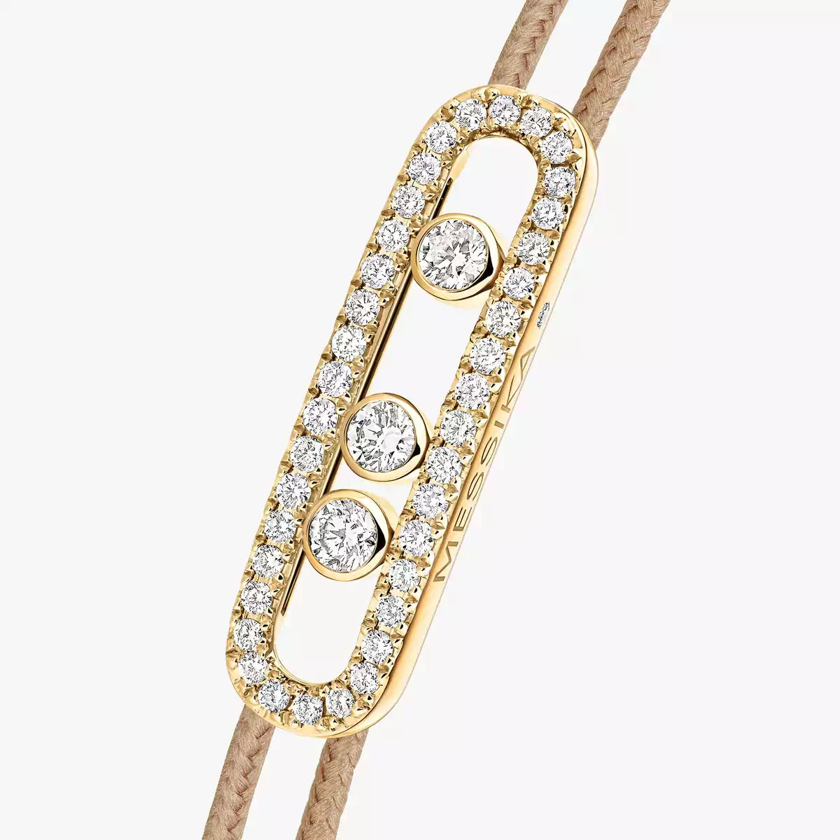 [Mystic ]MK Care(s) pink cord pavé bracelet