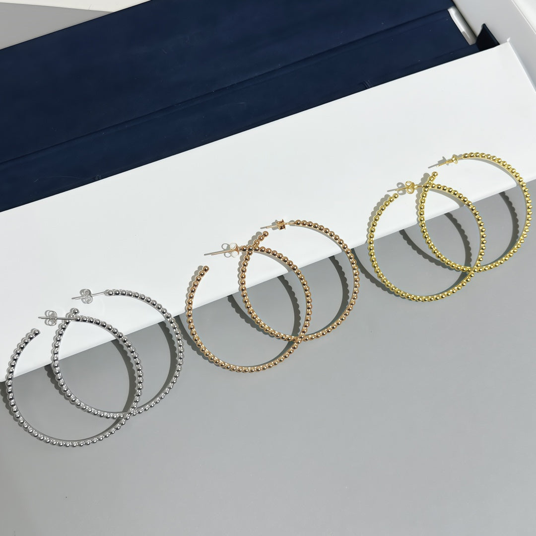 [Mysitc ]  SMOOTH BEAD STUD EARRINGS