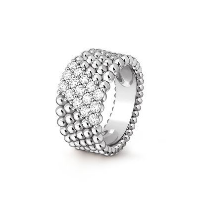 [Mysitc ]  PERLEE DIAMOND RING ,5-ROW DIAMOND-SET DESIGN