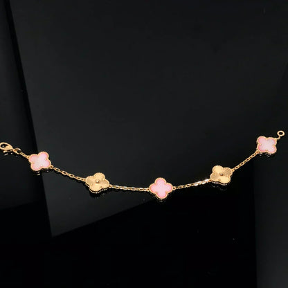 [Mystic] CLOVER 5 MOTIFS  PINK MOP BRACELET COLLECTION